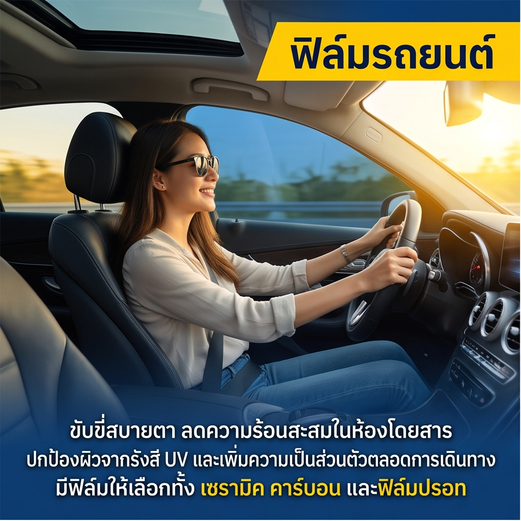 บริการติดฟิล์มรถยนต์ นครปฐม โดย นิพนธ์ ฟิล์ม